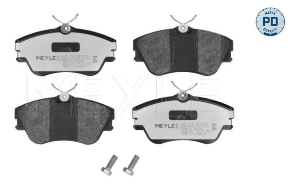 MEYLE 025 214 7919/PD: Plaquettes de frein Essieu avant, avec tôle anti-bruit, MEYLE-PD Quality