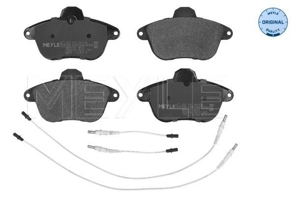MEYLE 025 215 0417/W: Plaquettes de frein Essieu avant, avec tôle anti-bruit, ORIGINAL Quality