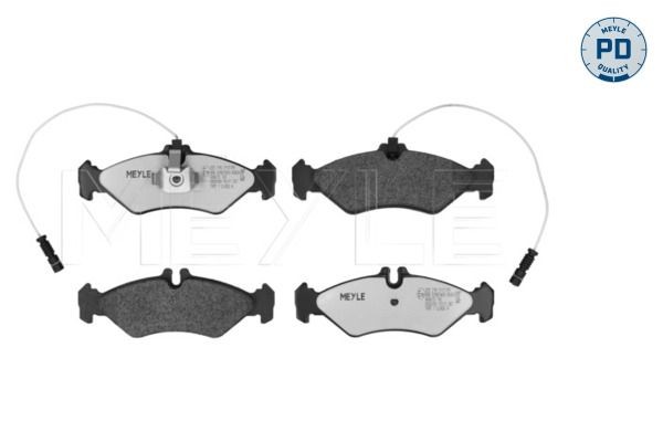 MEYLE 025 216 2117/PD: Plăcuțe de frână puntea spate, cu tabla anti scartait, MEYLE-PD Quality