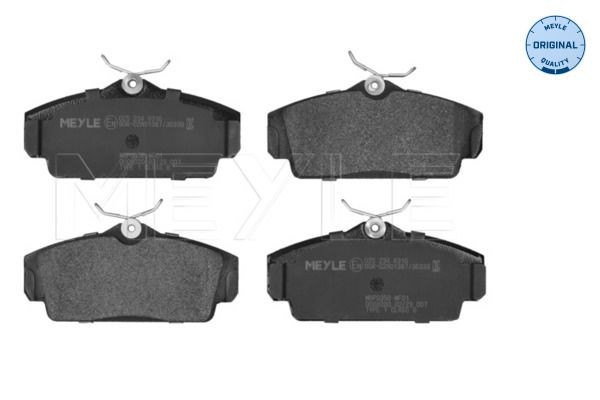 MEYLE 025 234 6316: Piduriklotsid Esisild, koos kokkusurumisvastase plekiga, ORIGINAL Quality