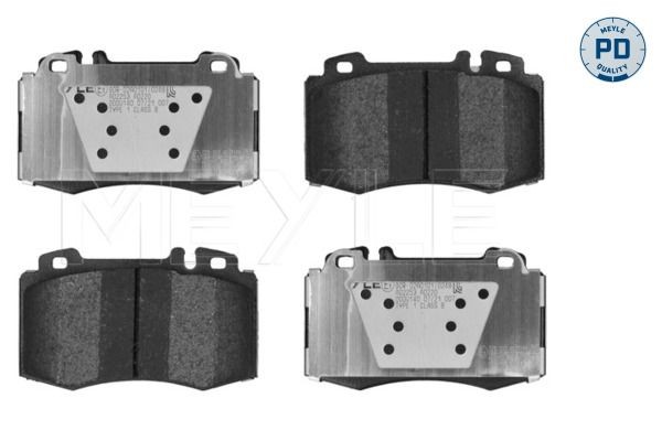 MEYLE 025 237 4517/PD: Piduriklotsid Esisild, koos kokkusurumisvastase plekiga, MEYLE-PD Quality