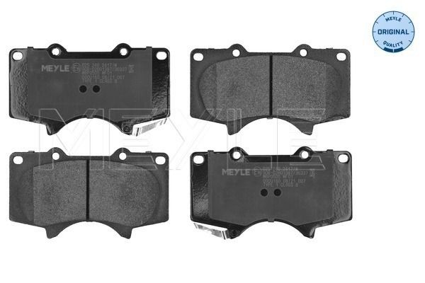 MEYLE 025 240 2417/W: Plăcuțe de frână punte fata, cu tabla anti scartait, ORIGINAL Quality