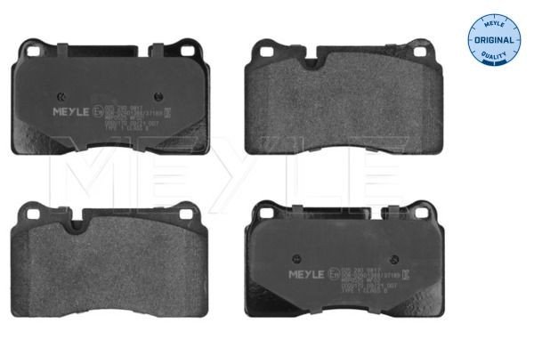 MEYLE 025 240 9817: Piduriklotsid Esisild, koos kokkusurumisvastase plekiga, ORIGINAL Quality