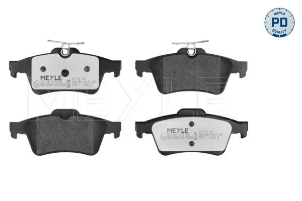 MEYLE 025 241 3716/PD: Piduriklotsid Tagasild, koos vedruga, koos kokkusurumisvastase plekiga, MEYLE-PD Quality