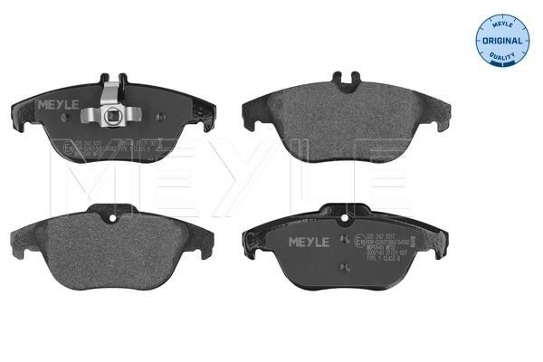 MEYLE 025 242 5317: Plăcuțe de frână puntea spate, cu tabla anti scartait, ORIGINAL Quality