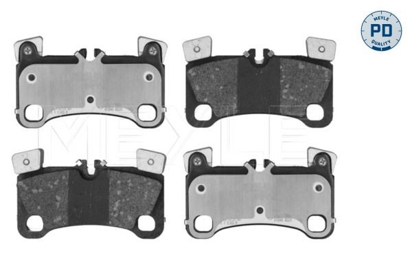 MEYLE 025 242 9616/PD: Piduriklotsid Tagasild, koos kokkusurumisvastase plekiga, MEYLE-PD Quality