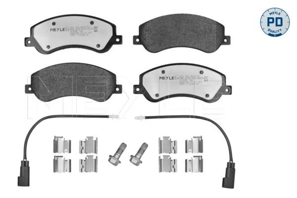 MEYLE 025 244 8419/PD: Plăcuțe de frână punte fata, cu tabla anti scartait, MEYLE-PD Quality