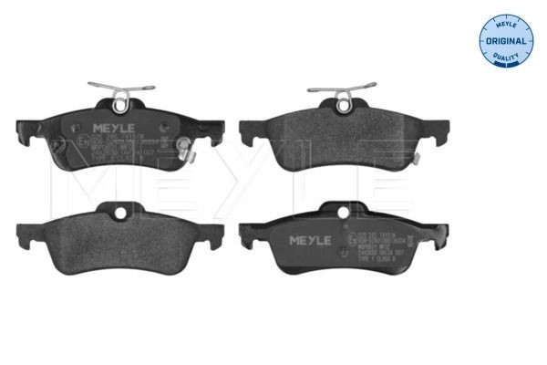 MEYLE 025 245 7415/W: Plaquettes de frein Essieu arrière, avec tôle anti-bruit, ORIGINAL Quality