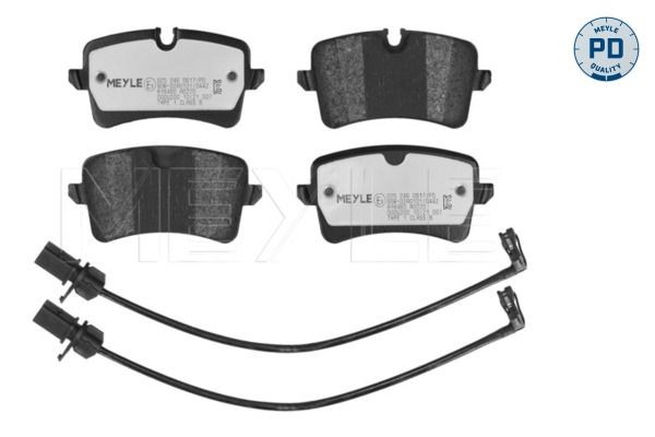 MEYLE 025 246 0617/PD: Piduriklotsid Tagasild, koos kokkusurumisvastase plekiga, MEYLE-PD Quality
