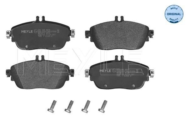 MEYLE 025 248 6919: Piduriklotsid Esisild, koos kokkusurumisvastase plekiga, koos pidurisadula kruvidega, ORIGINAL Quality