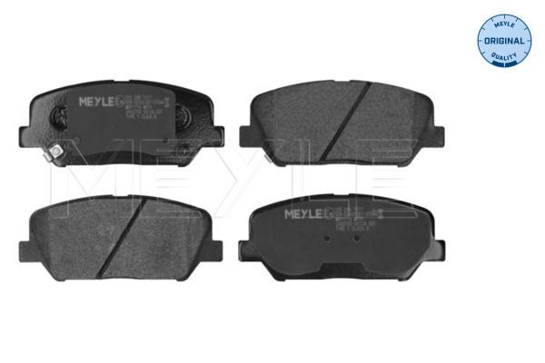 MEYLE 025 249 1517: Piduriklotsid Esisild, koos kokkusurumisvastase plekiga, ORIGINAL Quality