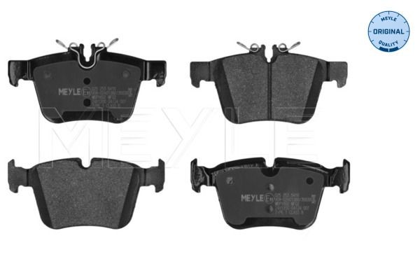 MEYLE 025 253 5416: Plăcuțe de frână puntea spate, cu tabla anti scartait, ORIGINAL Quality