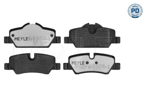 MEYLE 025 259 8016/PD: Plăcuțe de frână MEYLE-PD: Advanced performance and design. puntea spate, cu tabla anti scartait