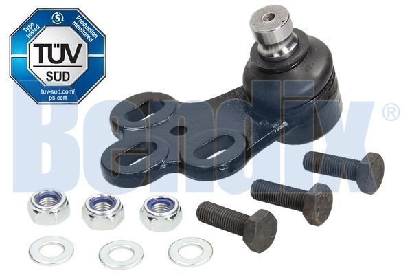 BENDIX 041310B: Kande- / juhtliigend all, Esisild, paremal, 19mm, koos kinnitusmaterjaliga