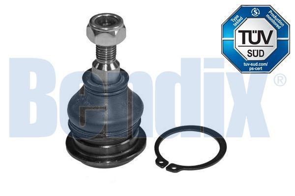 BENDIX 041451B: Kande- / juhtliigend kahepoolne, üleval, Esisild, 13,4mm, koos turvarõngaga, koos mutriga