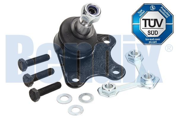 BENDIX 041460B: Kande- / juhtliigend Esisild, all, vasakul, 14,9mm, koos kinnitusmaterjaliga
