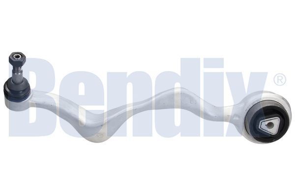 BENDIX 041766B: Õõtshoob, käändmik vasakul, all, ees, Esisild, Alumiinium, koos kummlaagriga, koos kande-/juhtliigendiga
