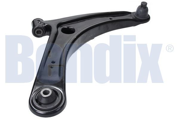 BENDIX 045709B: Braccio oscillante, sospensione ruota Assale anteriore, Dx, Lamiera d'acciaio, con snodo portante/di guida, con cuscinetto in gomma