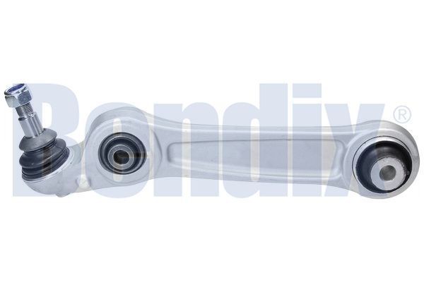 BENDIX 045745B: Braccio oscillante, sospensione ruota posteriore, Sx, Assale anteriore, inferiore, Alluminio, con snodo portante/di guida, con cuscinetto in gomma