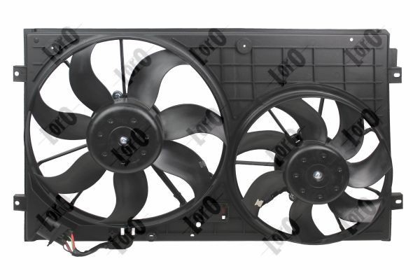 ABAKUS 048-014-0005: Radiaatori ventilaator 362, 295mm, koos elektromootoriga, pistikupesaga, koos jahutusventilaatoriraamiga(Zarge)