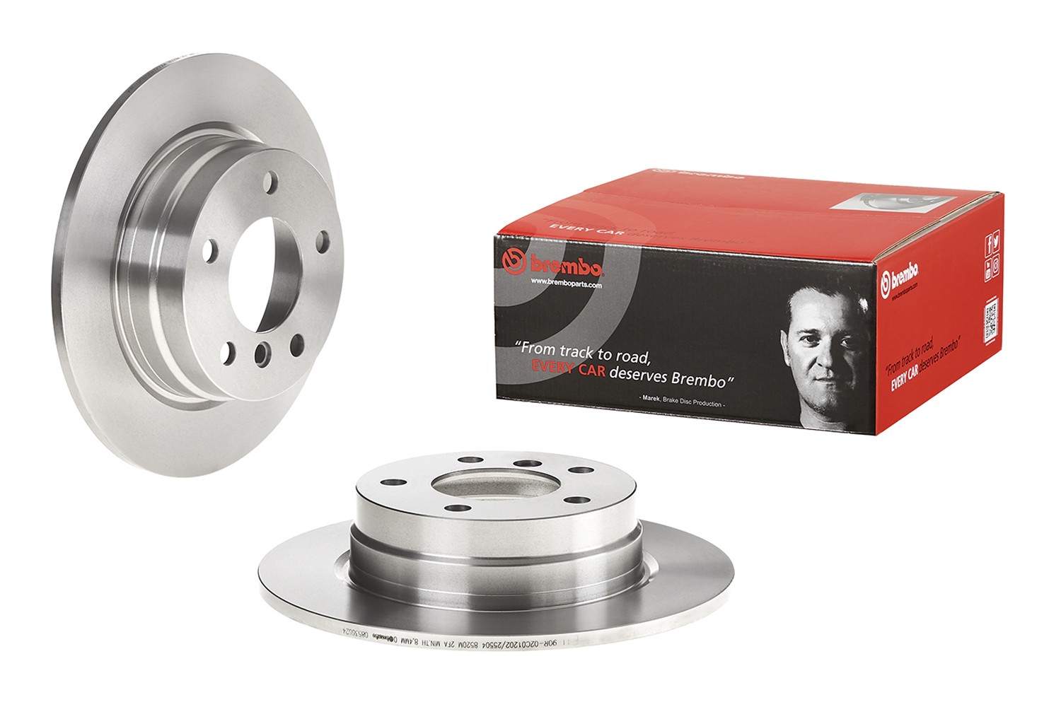 BREMBO 08.5366.24: Piduriketas PRIME LINE Ø: 280mm, täis, Ø: 280mm, koos kruvidega