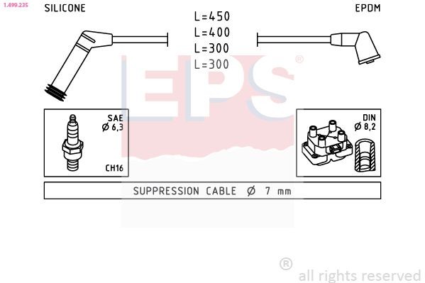 EPS 1.499.235: Süütesüsteemikomplekt Made in Italy - OE Equivalent