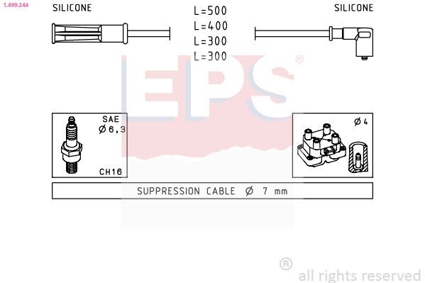 EPS 1.500.655: Süütesüsteemikomplekt Made in Italy - OE Equivalent