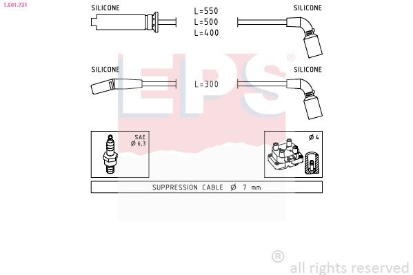 EPS 1.501.731: Set cablaj aprinder Made in Italy - OE Equivalent
