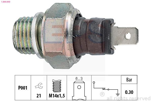 EPS 1.800.000: Alyvos slėgio jungiklis Made in Italy - OE Equivalent