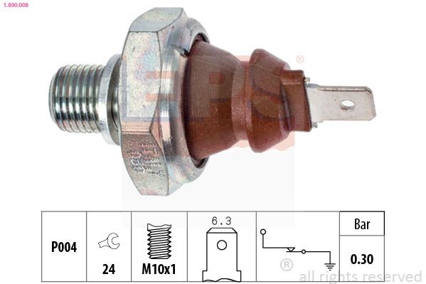 EPS 1.800.008: Alyvos slėgio jungiklis Made in Italy - OE Equivalent
