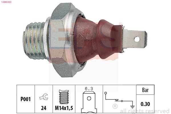 EPS 1.800.023: Õlisurvelülitus Made in Italy - OE Equivalent