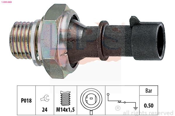 EPS 1.800.069: Õlisurvelülitus Made in Italy - OE Equivalent