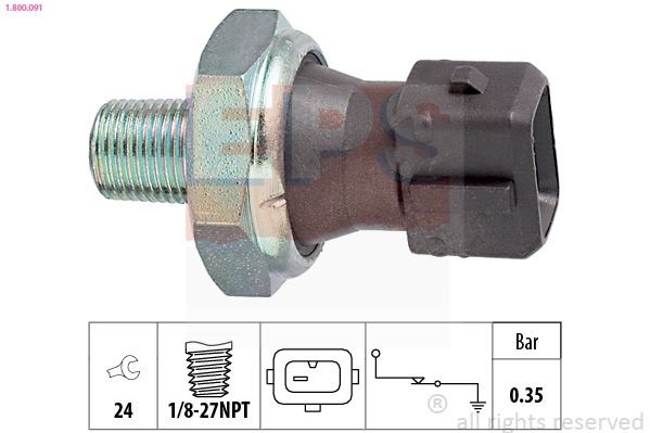EPS 1.800.091: Õlisurvelülitus Made in Italy - OE Equivalent