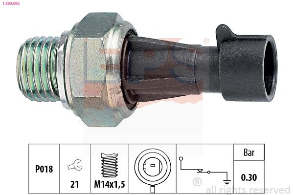 EPS 1.800.096: Õlisurvelülitus Made in Italy - OE Equivalent