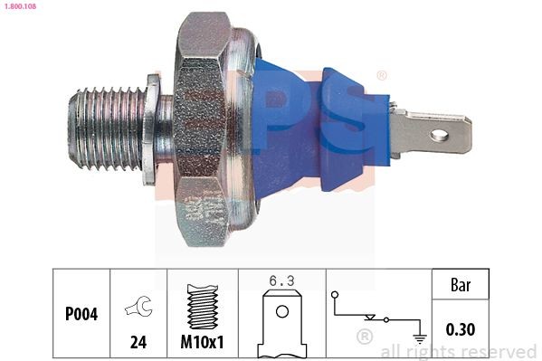 EPS 1.800.108: Õlisurvelülitus Made in Italy - OE Equivalent