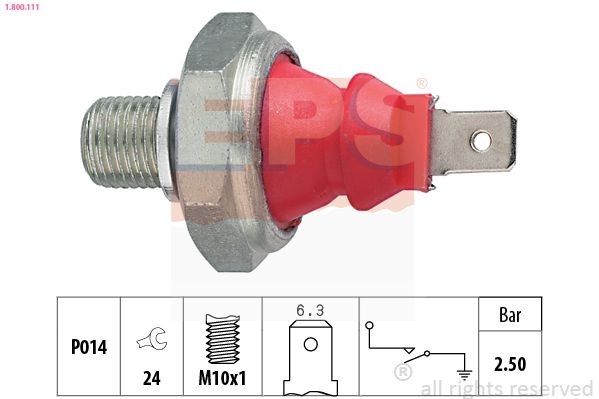 EPS 1.800.111: Alyvos slėgio jungiklis Made in Italy - OE Equivalent