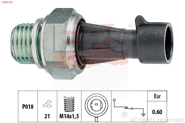 EPS 1.800.129: Õlisurvelülitus Made in Italy - OE Equivalent