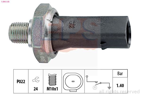 EPS 1.800.135: Interruptor de pressão do óleo Made in Italy - OE Equivalent