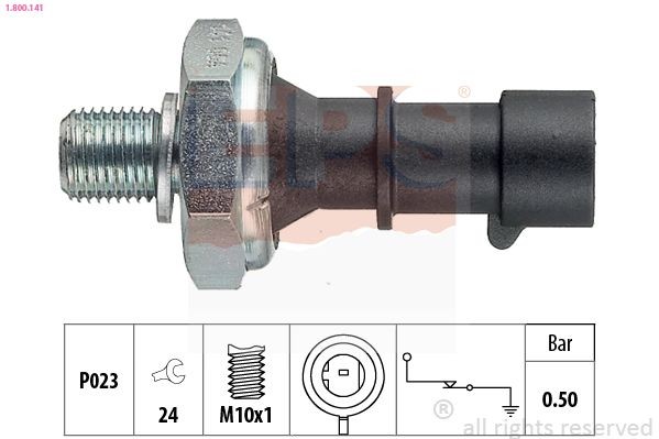 EPS 1.800.141: Õlisurvelülitus Made in Italy - OE Equivalent