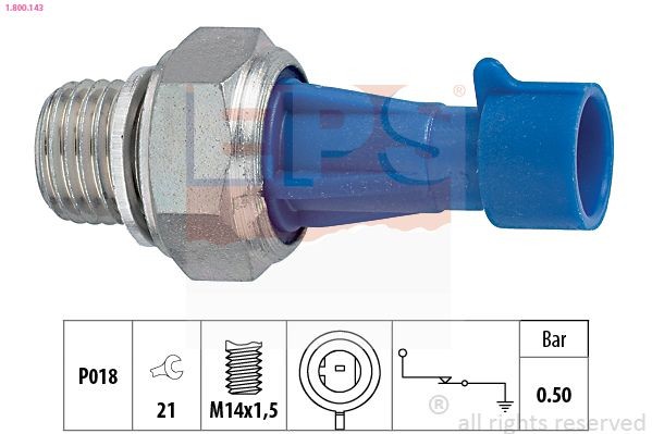 EPS 1.800.143: Õlisurvelülitus Made in Italy - OE Equivalent