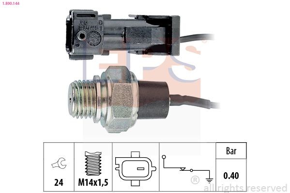 EPS 1.800.144: Interruptor de control de la presión de aceite Made in Italy - OE Equivalent