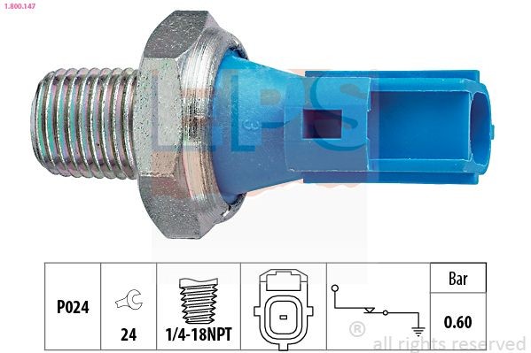 EPS 1.800.147: Interruptor de pressão do óleo Made in Italy - OE Equivalent
