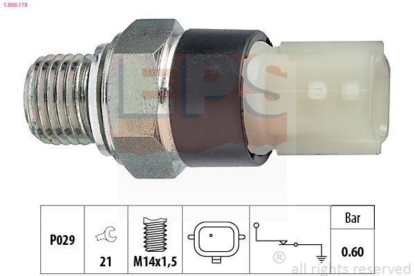 EPS 1.800.178: Õlisurvelülitus Made in Italy - OE Equivalent