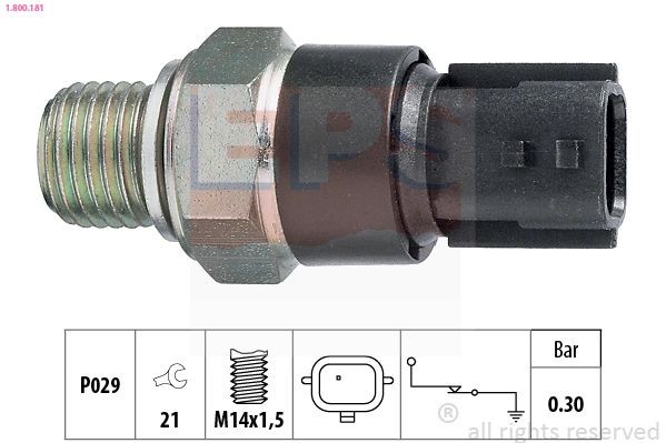 EPS 1.800.181: Õlisurvelülitus Made in Italy - OE Equivalent