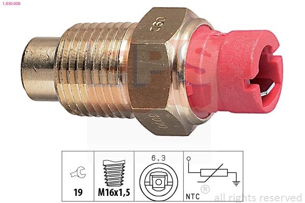 EPS 1.830.000: Andur, Jahutusvedeliku temp. M16x1,5, Made in Italy - OE Equivalent