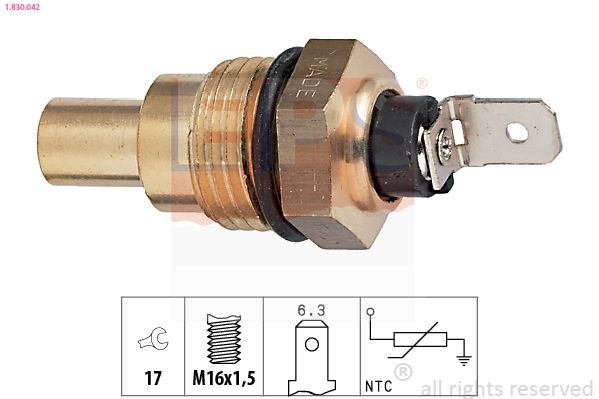 EPS 1.830.042: Andur, Jahutusvedeliku temp. M16x1,5, Made in Italy - OE Equivalent