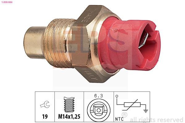 EPS 1.830.084: Andur, Jahutusvedeliku temp. M14x1,25, Made in Italy - OE Equivalent