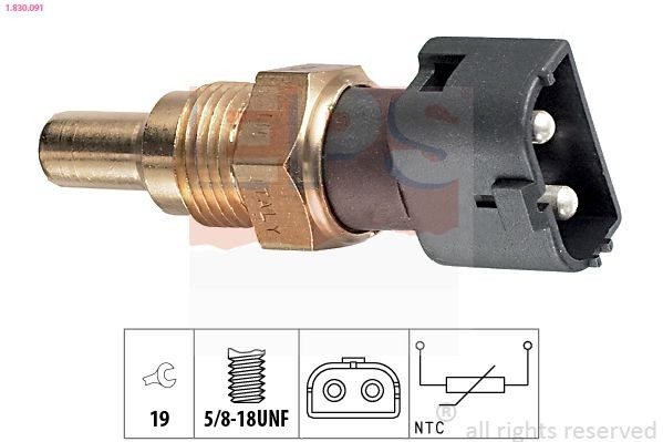 EPS 1.830.091: Andur, Jahutusvedeliku temp. 5/8-18UNF, Made in Italy - OE Equivalent