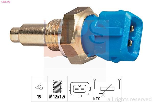 EPS 1.830.143: Andur, Jahutusvedeliku temp. M12x1,5, Made in Italy - OE Equivalent