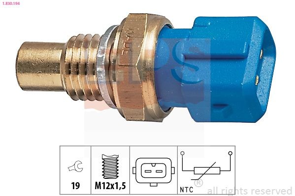 EPS 1.830.194: Andur, Jahutusvedeliku temp. M12x1,5, Made in Italy - OE Equivalent